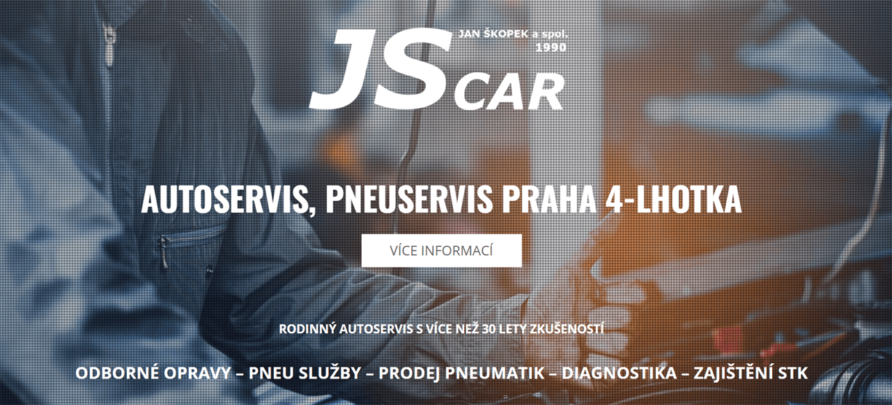 AUTOSERVIS JS CAR PRAHA - služby autoservisu, prodej pneumatik a příprava na STK
